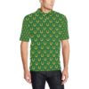 Shamrock Horseshoes Print Pattern Men Polo Shirt