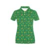 Shamrock With Horse Shoes Print Design Lks305 Women'S Polo Shirt