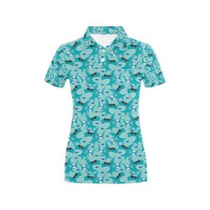 Shark Cute Print Design Lks302 Women'S Polo Shirt