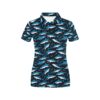 Shark Print Design Lks303 Women'S Polo Shirt