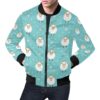 Sheep Goat Pattern Print Mens Bomber Jacket