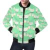 Sheep Goat Print Pattern Mens Bomber Jacket