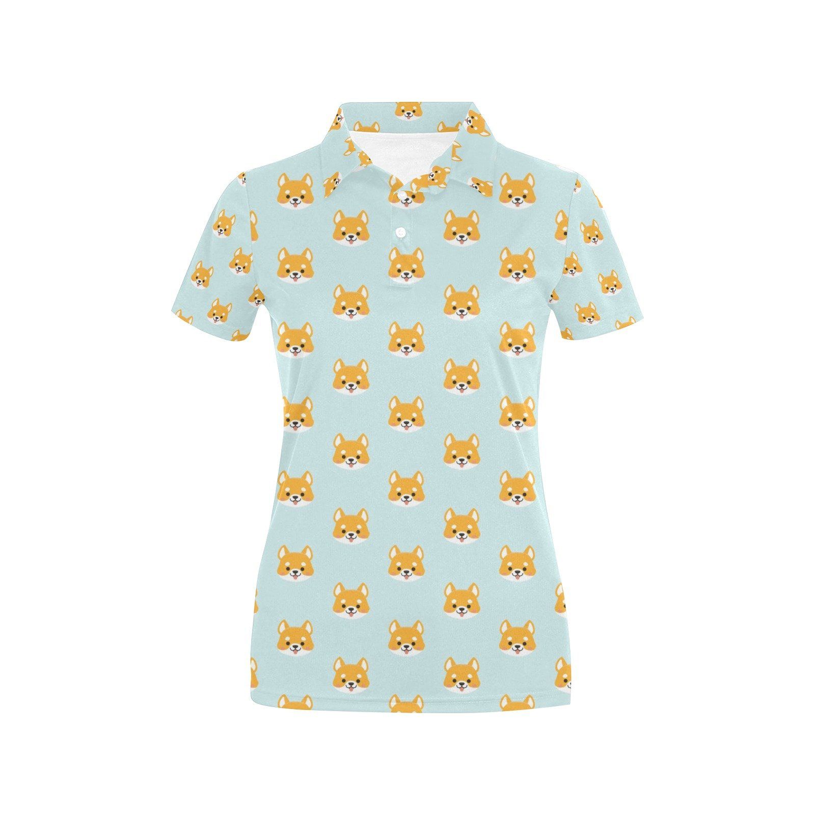 Shiba Inu Print Design Lks301 Women'S Polo Shirt Shiba Inu Print Design Lks301 Women'S Polo Shirt