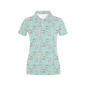 Shiba Inu Print Design Lks302 Women'S Polo Shirt