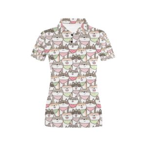 Shiba Inu Print Design Lks305 Women'S Polo Shirt