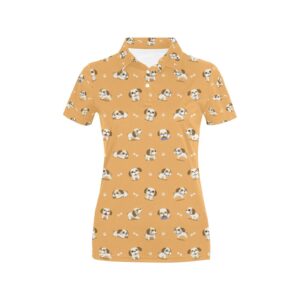Shih Tzu Print Design Lks304 Women'S Polo Shirt