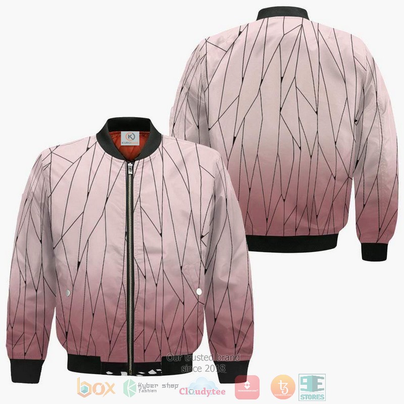 Shinobu Demon Slayer Anime Bomber Jacket Shinobu Demon Slayer Anime Bomber Jacket