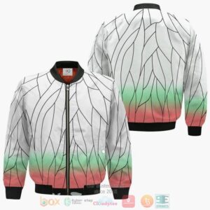 Shinobu Kocho Pattern Demon Slayer Anime Cosplay Costume Bomber Jacket