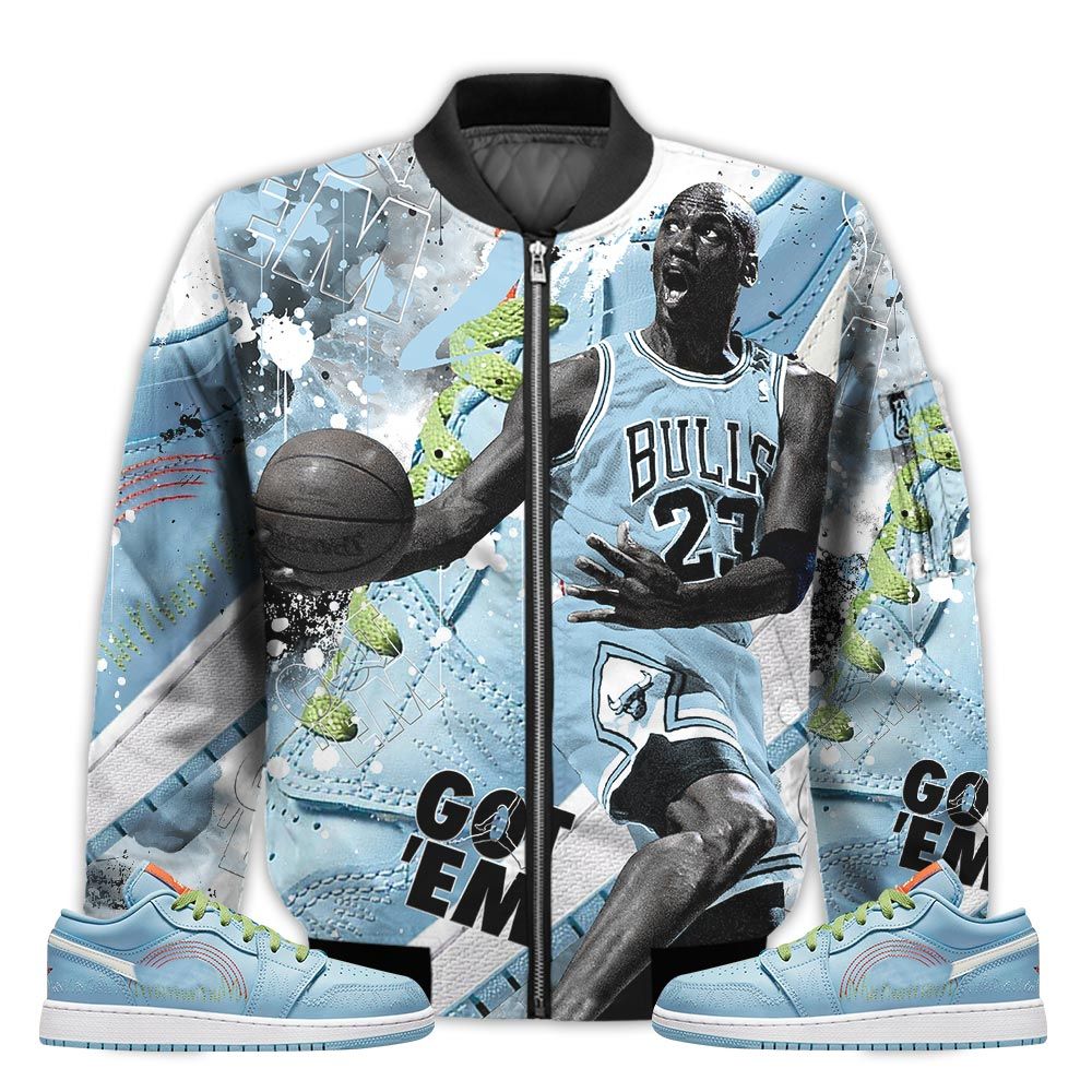 Shirt-To-Go-With-JD-1-Low-Blue-Stitch-Got-Em-Shoes-Goat-Low-Blue-Stitch-1s-Gifts-Unisex-Matching-3D-Bomber-Jacket-1