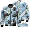 Shirt To Go With JD 1 Low Blue Stitch - Got Em Shoes Goat - Low Blue Stitch 1s Gifts Unisex Matching 3D Bomber Jacket