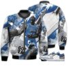 Shirt To Go With JD 1 Low True Blue - Got Em Shoes Goat - True Blue 1s Gifts Unisex Matching 3D Bomber Jacket
