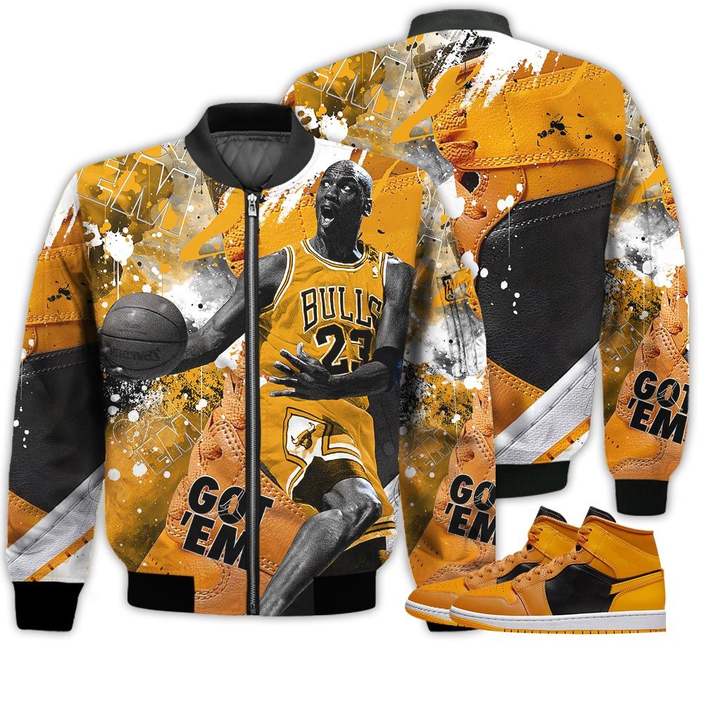 Shirt To Go With JD 1 Mid Chutney - Got Em Shoes Goat - Mid Chutney 1s Gifts Unisex Matching 3D Bomber Jacket Shirt To Go With JD 1 Mid Chutney - Got Em Shoes Goat - Mid Chutney 1s Gifts Unisex Matching 3D Bomber Jacket