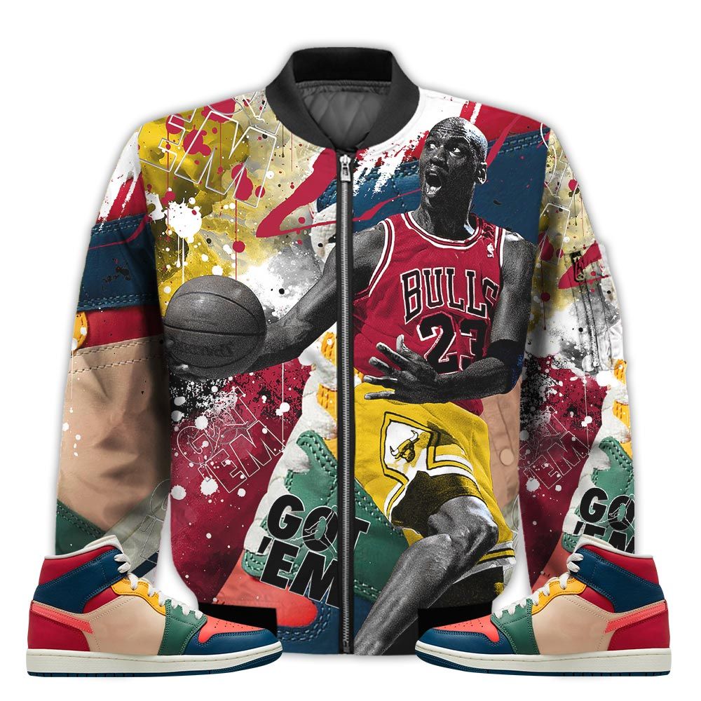 Shirt-To-Go-With-JD-1-Mid-Multi-Color-2022-Got-Em-Shoes-Goat-Multi-Color-2022-1s-Gifts-Unisex-Matching-3D-Bomber-Jacket-1