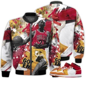 Shirt To Go With JD 1 Mid Picnic - Got Em Shoes Goat - Mid Picnic 1s Gifts Unisex Matching 3D Bomber Jacket