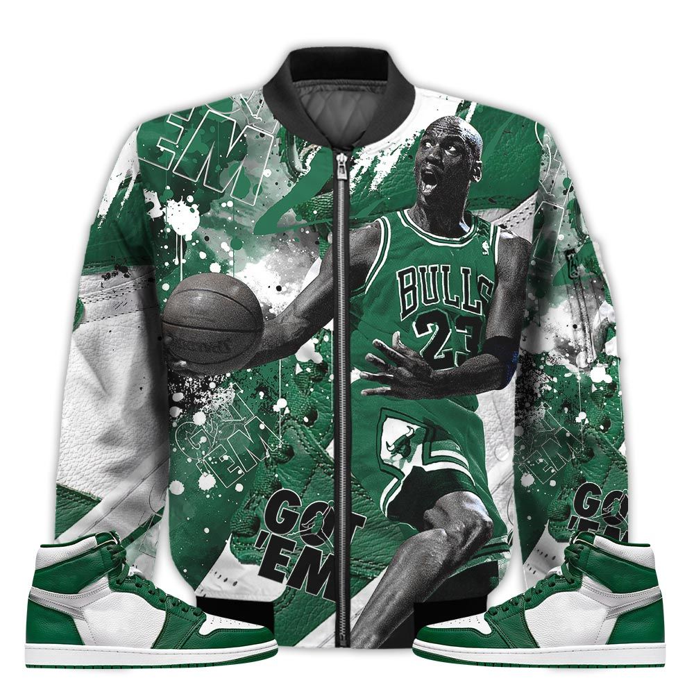 Shirt-To-Go-With-JD-1-Retro-High-Gorge-Green-Got-Em-Shoes-Goat-High-Gorge-Green-1s-Gifts-Unisex-Matching-3D-Bomber-Jacket-1