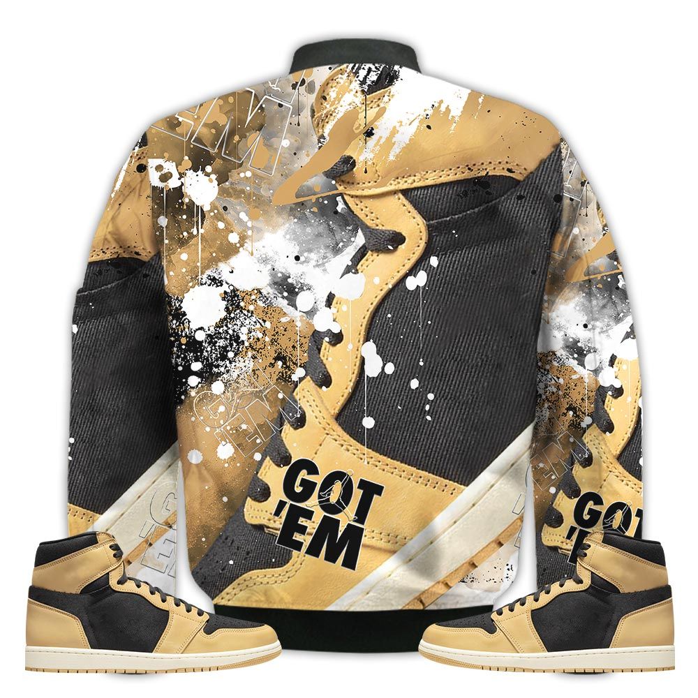 Shirt-To-Go-With-JD-1-Retro-High-OG-Heirloom-Got-Em-Shoes-Goat-OG-Heirloom-1s-Gifts-Unisex-Matching-3D-Bomber-Jacket-2