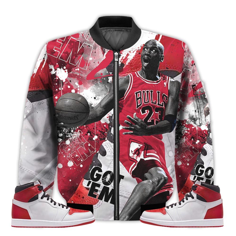 Shirt-To-Go-With-JD-1-Retro-High-OG-Heritage-Got-Em-Shoes-Goat-OG-Heritage-1s-Gifts-Unisex-Matching-3D-Bomber-Jacket-1