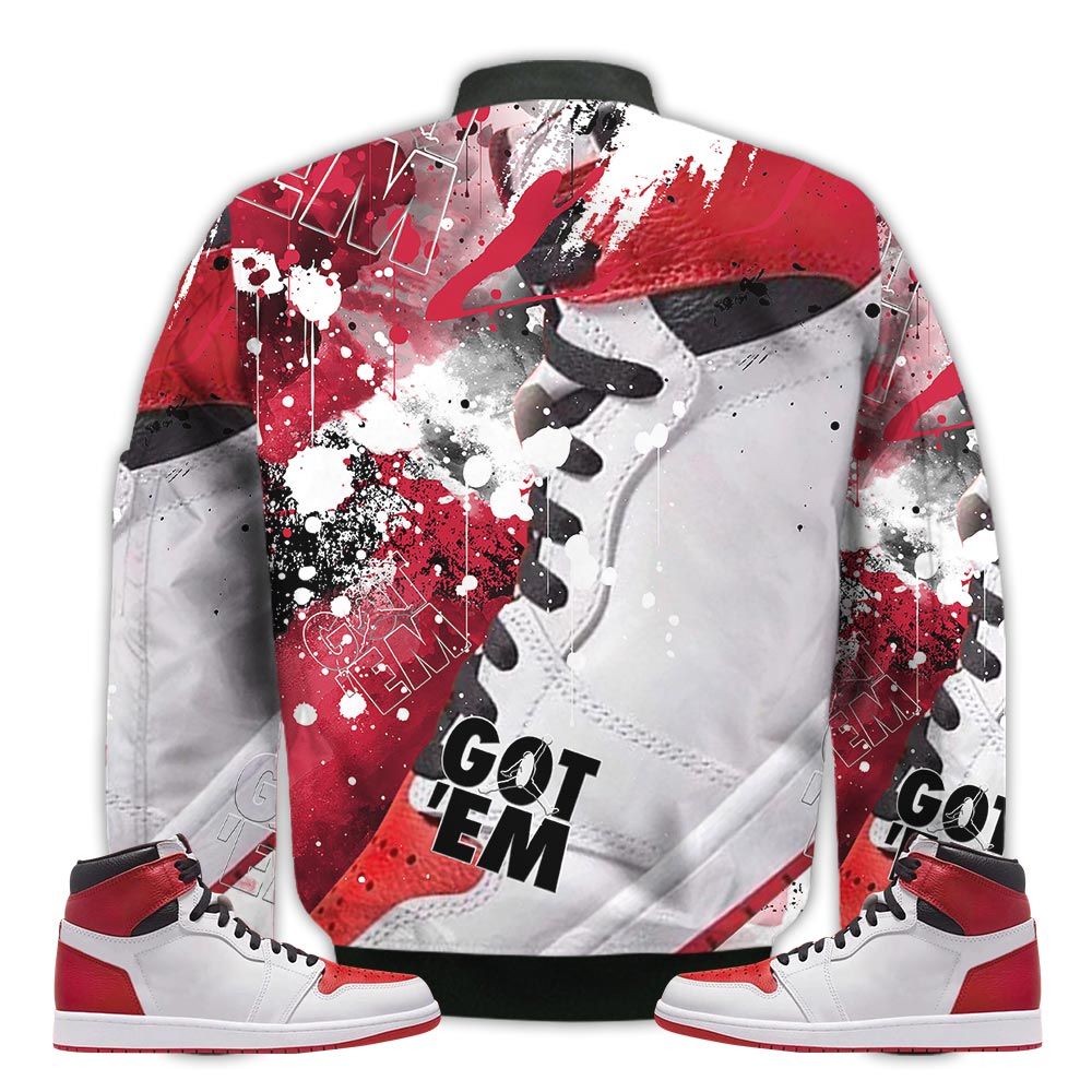 Shirt-To-Go-With-JD-1-Retro-High-OG-Heritage-Got-Em-Shoes-Goat-OG-Heritage-1s-Gifts-Unisex-Matching-3D-Bomber-Jacket-2