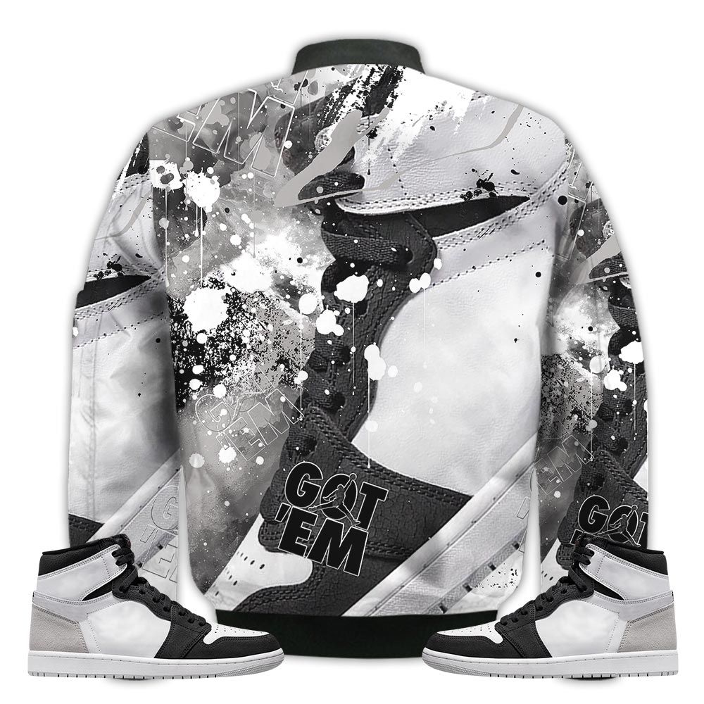 Shirt-To-Go-With-JD-1-Retro-High-OG-Stage-Haze-Got-Em-Shoes-Goat-Stage-Haze-1s-Gifts-Unisex-Matching-3D-Bomber-Jacket-2