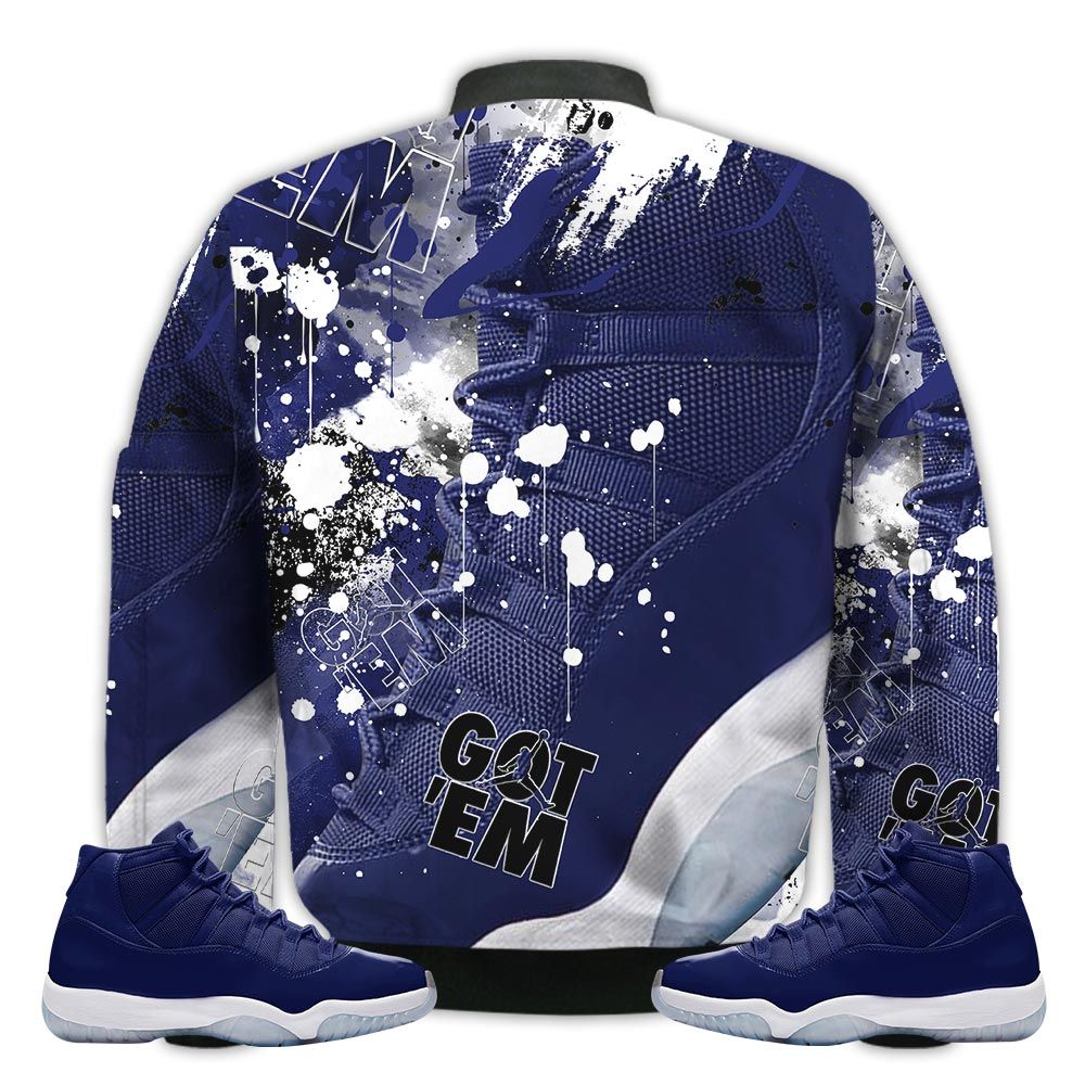 Shirt-To-Go-With-JD-11-Retro-Midnight-Navy-Got-Em-Shoes-Goat-Midnight-Navy-11s-Gifts-Unisex-Matching-3D-Bomber-Jacket-2