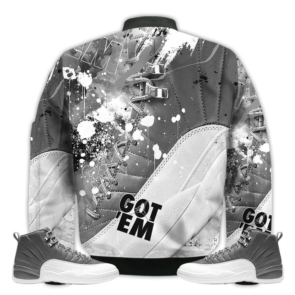 Shirt-To-Go-With-JD-12-Retro-Stealth-Got-Em-Shoes-Goat-Retro-Stealth-12s-Gifts-Unisex-Matching-3D-Bomber-Jacket-2