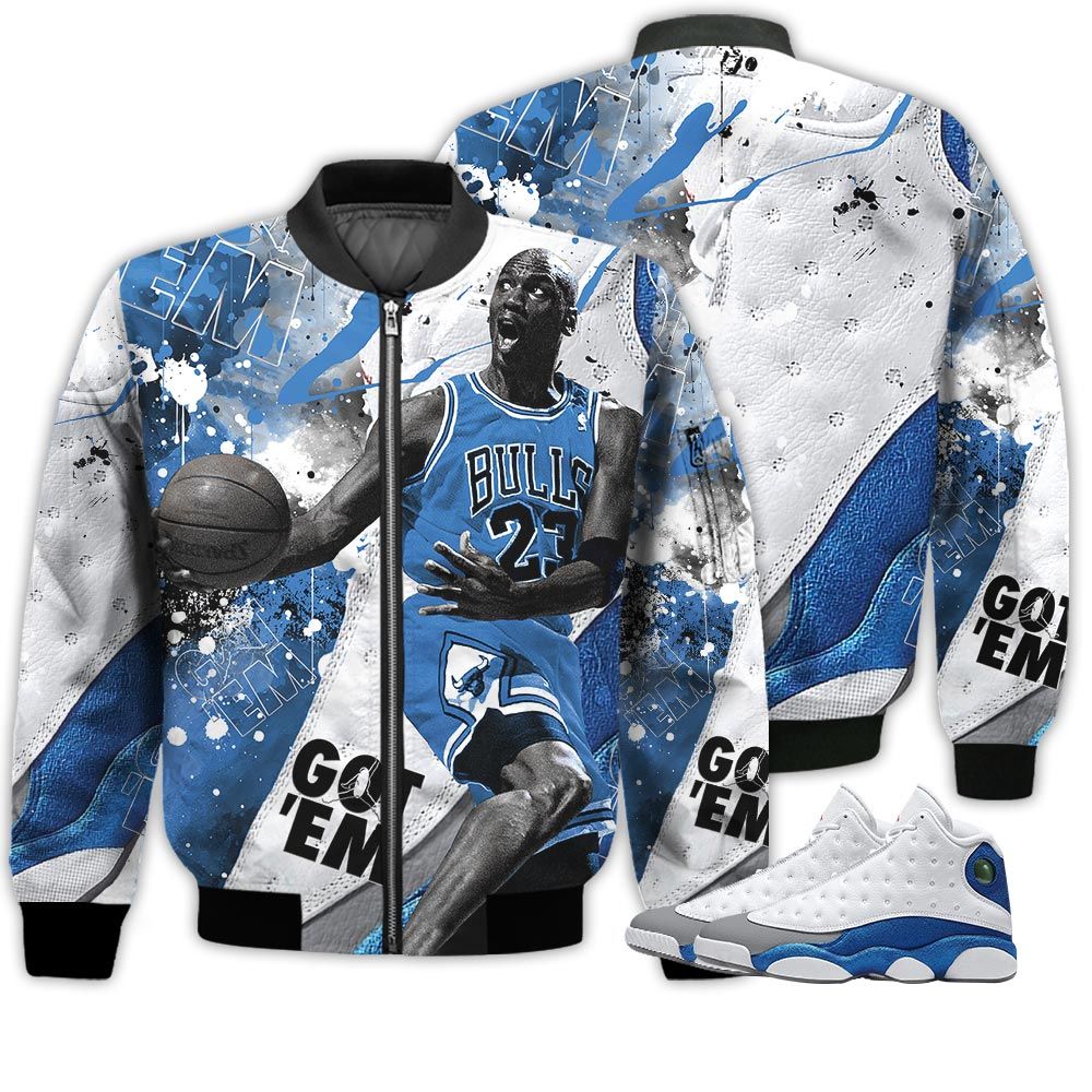 Shirt To Go With JD 13 French Blue - Got Em Shoes Goat - French Blue 13s Gifts Unisex Matching 3D Bomber Jacket Shirt To Go With JD 13 French Blue - Got Em Shoes Goat - French Blue 13s Gifts Unisex Matching 3D Bomber Jacket