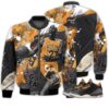Shirt To Go With JD 3 Retro Black Gold - Got Em Shoes Goat - Black Gold 3s Gifts Unisex Matching 3D Bomber Jacket