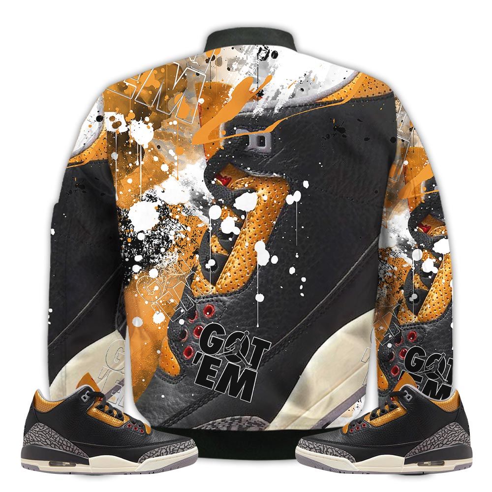 Shirt-To-Go-With-JD-3-Retro-Black-Gold-Got-Em-Shoes-Goat-Black-Gold-3s-Gifts-Unisex-Matching-3D-Bomber-Jacket-2
