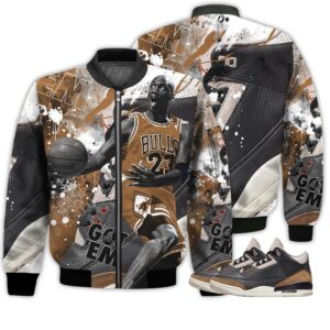 Shirt To Go With JD 3 Retro Desert Elephant - Got Em Shoes Goat - Desert Elephant 3s Gifts Unisex Matching 3D Bomber Jacket