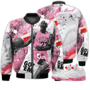 Shirt To Go With JD 5 GS Pinksicle - Got Em Shoes Goat - GS Pinksicle 5s Gifts Unisex Matching 3D Bomber Jacket