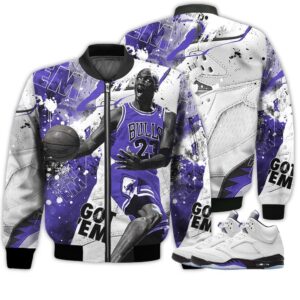 Shirt To Go With JD 5 Retro Concord - Got Em Shoes Goat - Retro Concord 5s Gifts Unisex Matching 3D Bomber Jacket