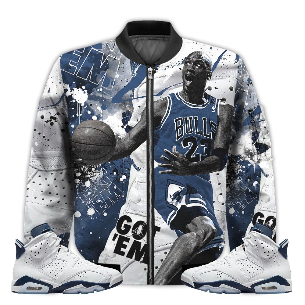 Shirt-To-Go-With-JD-6-Retro-Midnight-Navy-Got-Em-Shoes-Goat-Midnight-Navy-6s-Gifts-Unisex-Matching-3D-Bomber-Jacket-1