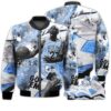 Shirt To Go With JD 6 University Blue - Got Em Shoes Goat - University Blue 6s Gifts Unisex Matching 3D Bomber Jacket