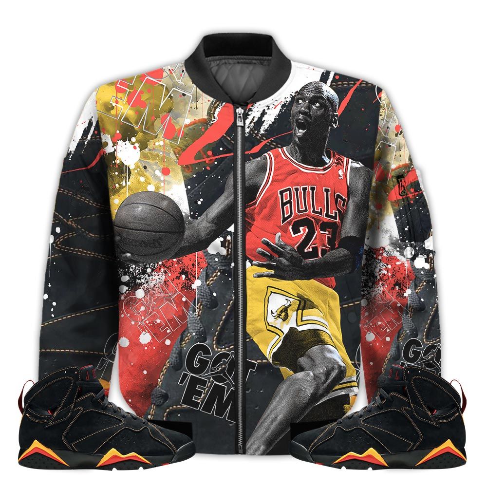 Shirt-To-Go-With-JD-7-Retro-Citrus-Got-Em-Shoes-Goat-Citrus-7s-Gifts-Unisex-Matching-3D-Bomber-Jacket-1