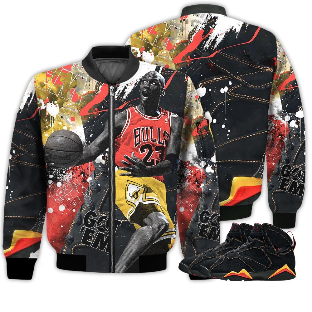 Shirt To Go With JD 7 Retro Citrus - Got Em Shoes Goat - Citrus 7s Gifts Unisex Matching 3D Bomber Jacket Shirt To Go With JD 7 Retro Citrus - Got Em Shoes Goat - Citrus 7s Gifts Unisex Matching 3D Bomber Jacket