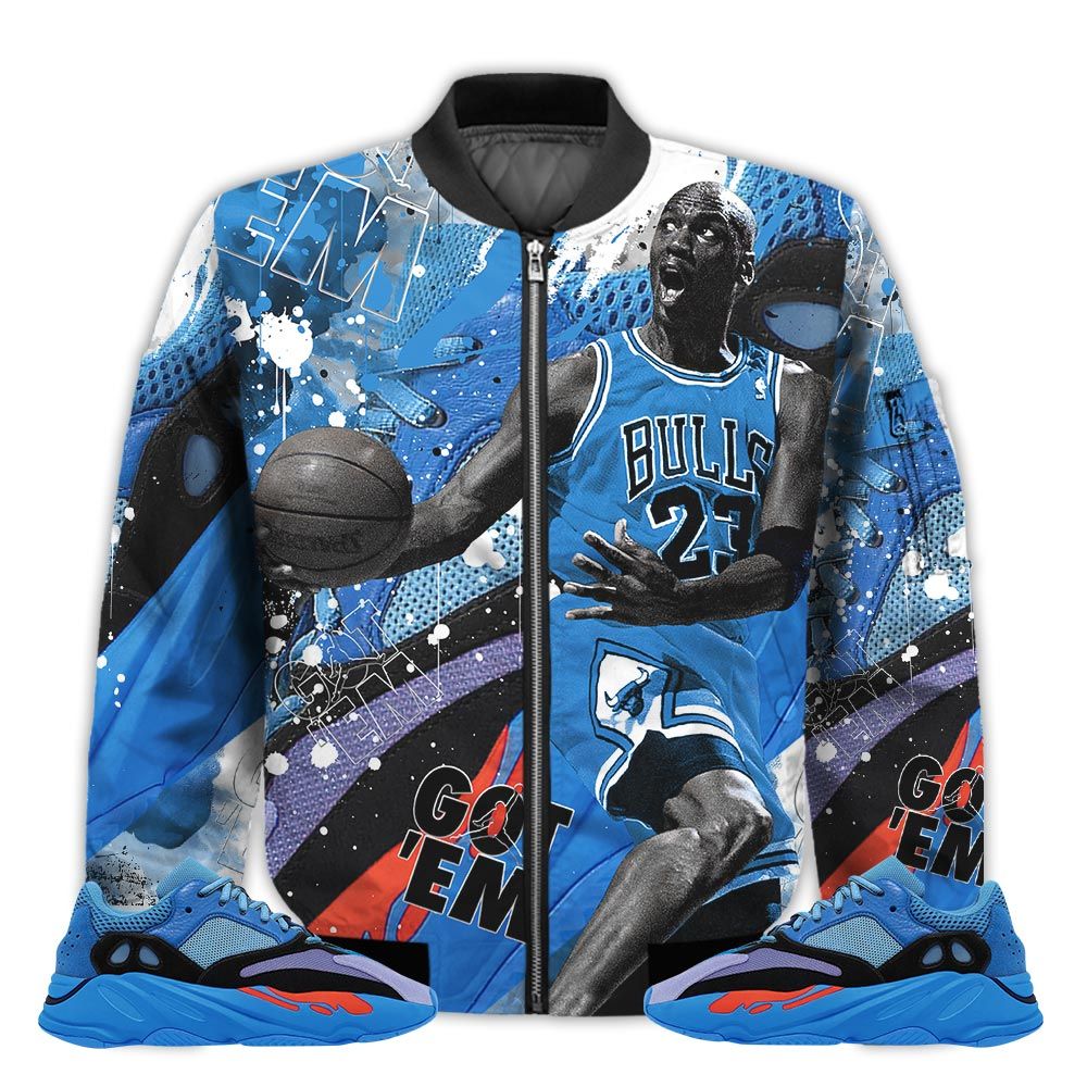Shirt-To-Go-With-Yz-700-V1-Hi-Res-Blue-Got-Em-Shoes-Goat-V1-Hi-Res-Blue-700s-Gifts-Unisex-Matching-3D-Bomber-Jacket-1