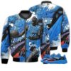 Shirt To Go With Yz 700 V1 Hi-Res Blue - Got Em Shoes Goat - V1 Hi-Res Blue 700s Gifts Unisex Matching 3D Bomber Jacket