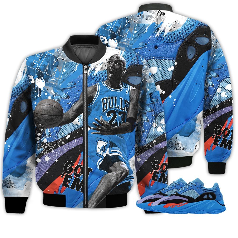 Shirt To Go With Yz 700 V1 Hi-Res Blue - Got Em Shoes Goat - V1 Hi-Res Blue 700s Gifts Unisex Matching 3D Bomber Jacket Shirt To Go With Yz 700 V1 Hi-Res Blue - Got Em Shoes Goat - V1 Hi-Res Blue 700s Gifts Unisex Matching 3D Bomber Jacket