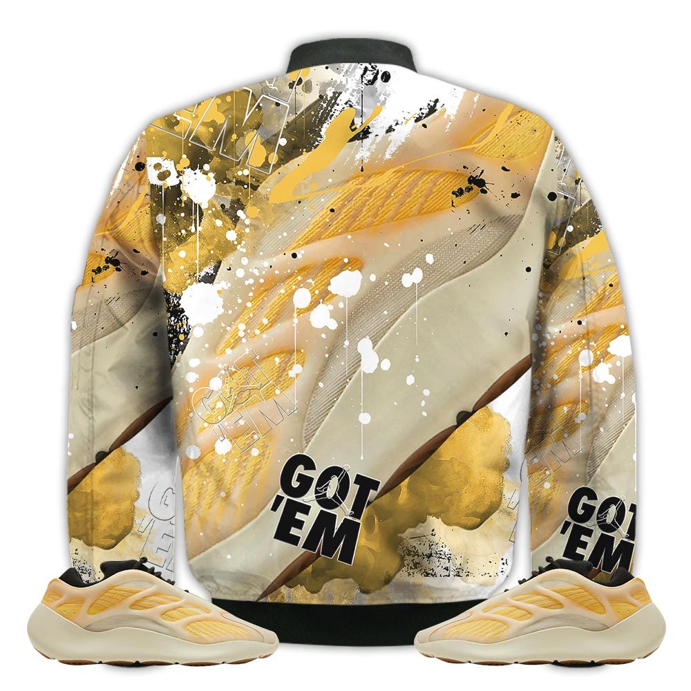 Shirt-To-Go-With-Yz-700-V3-Mono-Safflower-Got-Em-Shoes-Goat-Mono-Safflower-700s-Gifts-Unisex-Matching-3D-Bomber-Jacket-2