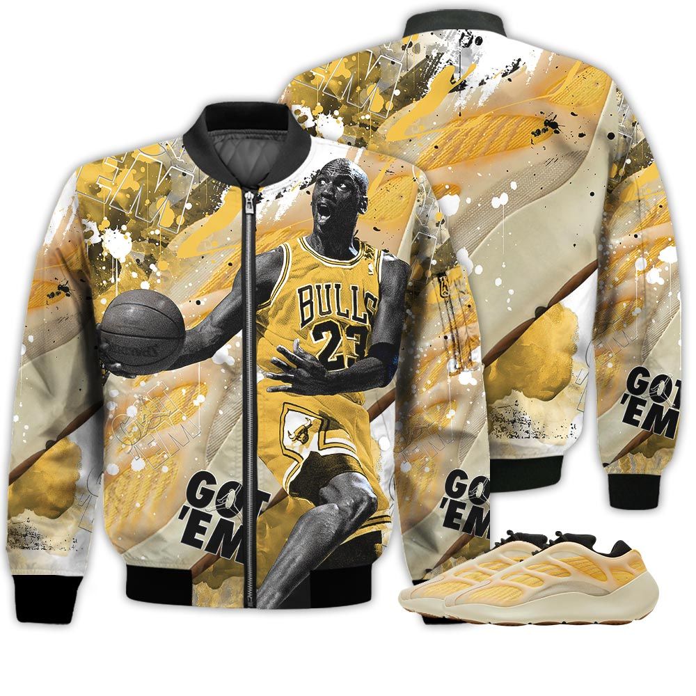 Shirt To Go With Yz 700 V3 Mono Safflower - Got Em Shoes Goat - Mono Safflower 700s Gifts Unisex Matching 3D Bomber Jacket Shirt To Go With Yz 700 V3 Mono Safflower - Got Em Shoes Goat - Mono Safflower 700s Gifts Unisex Matching 3D Bomber Jacket