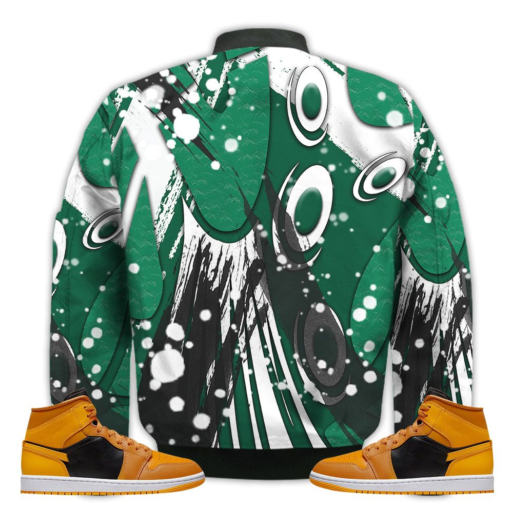 Shirt-To-Match-1-High-Gorge-Green-Bear-Paper-Chasin-Mid-Chutney-1s-Gifts-Unisex-Matching-3D-Bomber-Jacket-2