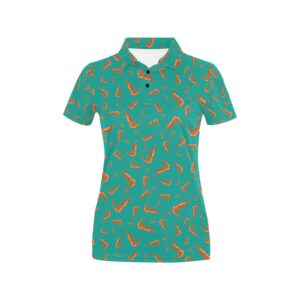 Shrimp Print Design Lks301 Women'S Polo Shirt