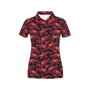 Shrimp Print Design Lks303 Women'S Polo Shirt