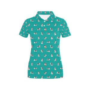 Siberian Huskies Print Design Lks303 Women'S Polo Shirt