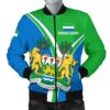 Sierra Leone Men's Bomber Jacket - Sierra Leone Pride - BN22 Bomber Jacket
