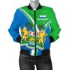 Sierra Leone Women's Bomber Jacket - Sierra Leone Pride - BN22 Bomber Jacket