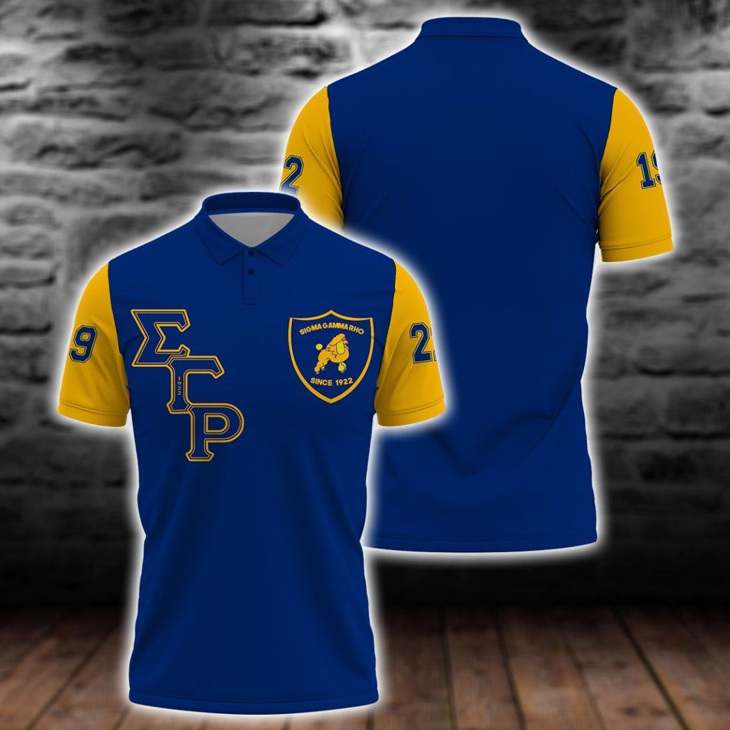 Sigma Gamma Rho Polo Shirt All Over Print Sigma Gamma Rho Polo Shirt All Over Print