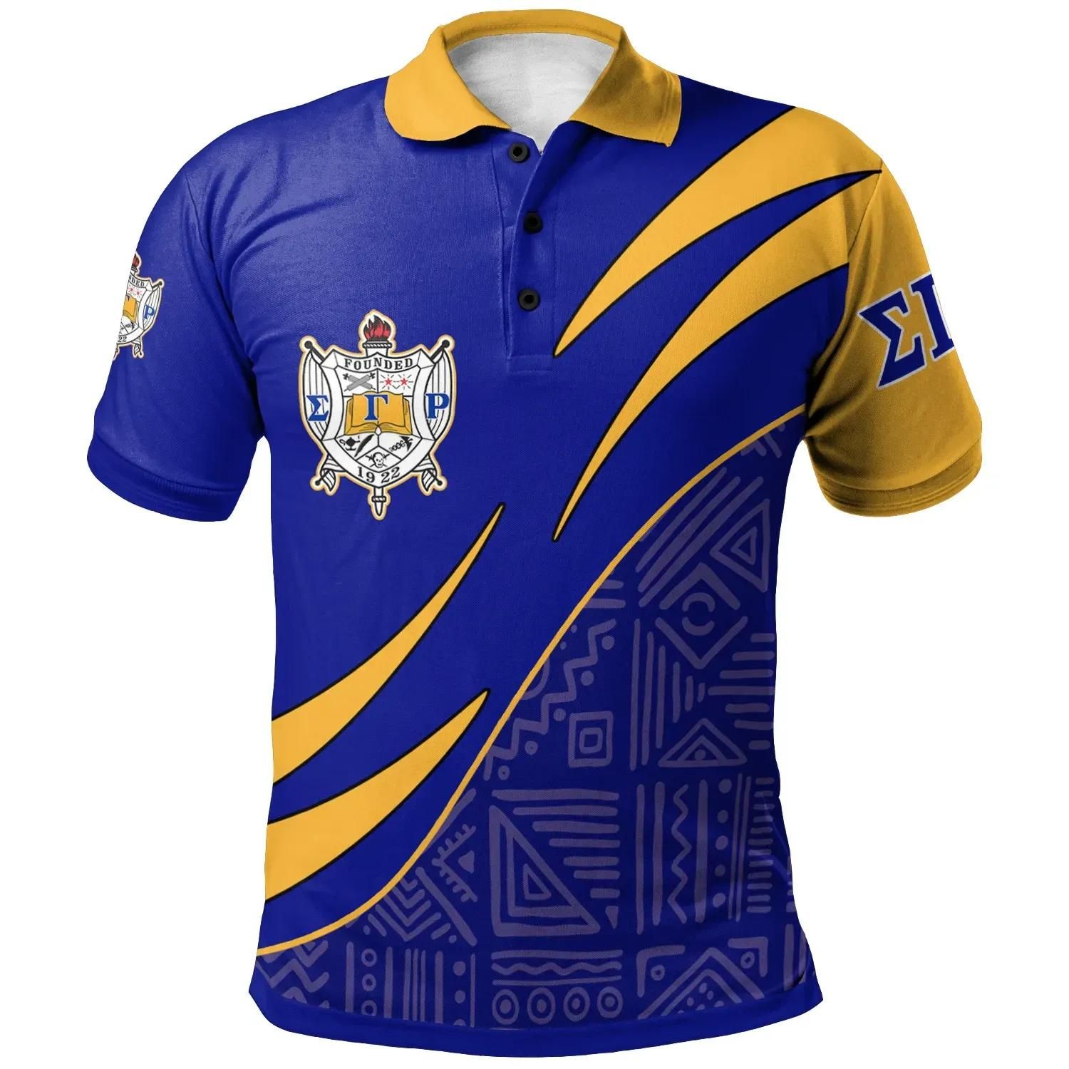 Sigma Gamma Rho Polo Shirt - Symmetrical Lines - BN27 Sigma Gamma Rho Polo Shirt - Symmetrical Lines - BN27