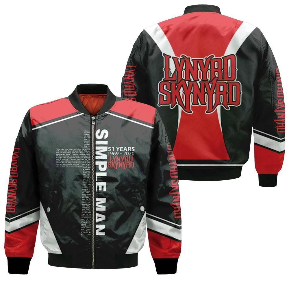 Simple Man 51 Years 1969 2020 Lynyrd Skynyrd Rock Band Lyric Music 3D Designed Allover Gift For Lynyrd Skynyrd Fans Bomber Jacket Simple Man 51 Years 1969 2020 Lynyrd Skynyrd Rock Band Lyric Music 3D Designed Allover Gift For Lynyrd Skynyrd Fans Bomber Jacket