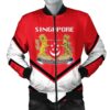 Singapore Coat Of Arms Men Bomber Jacket Lucian Style J5W Bomber Jacket